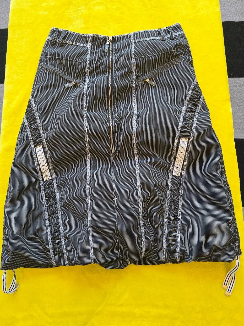 Spanner contrast stitch pencil skirt midi size 4